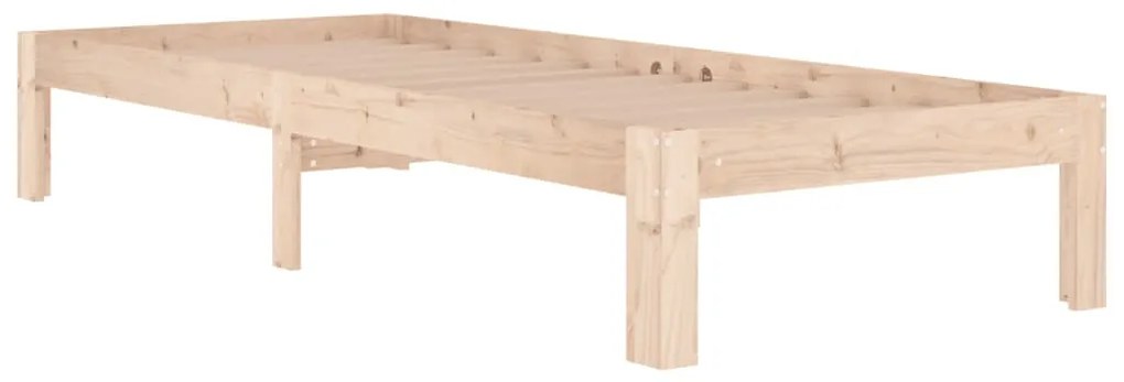 Estrutura cama pequena solteiro 75x190 cm madeira maciça