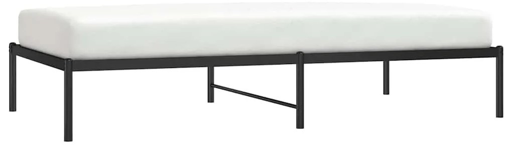Estrutura de cama 100x190 cm metal preto