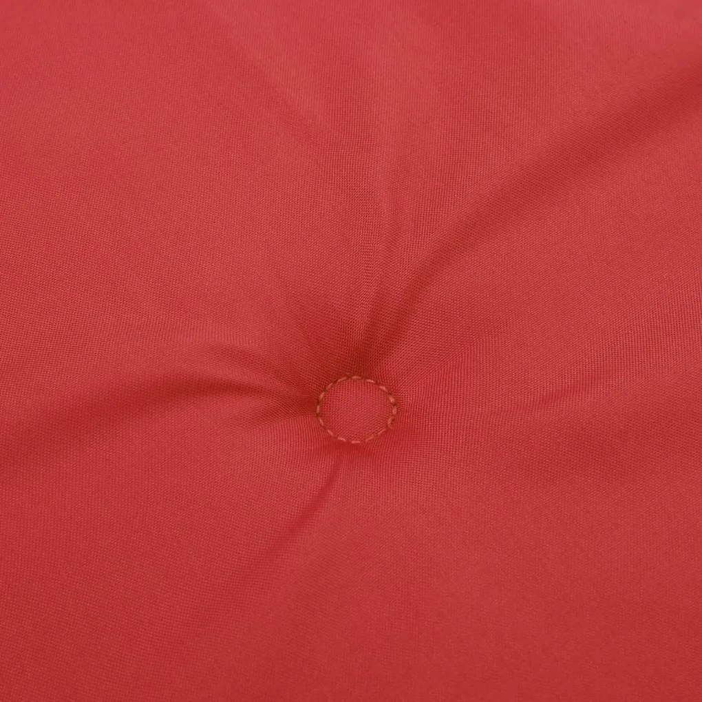 Almofadão p/ banco de jardim 100x50x3cm tecido oxford vermelho