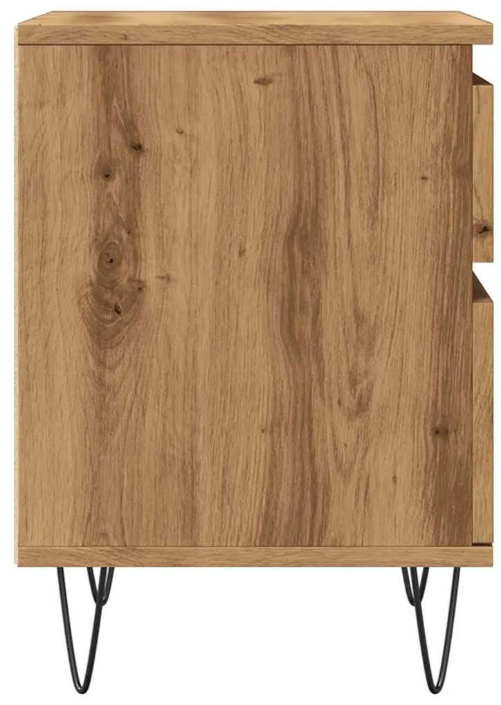 Mesa cabeceira 40x35x50 cm derivados madeira carvalho artisiano