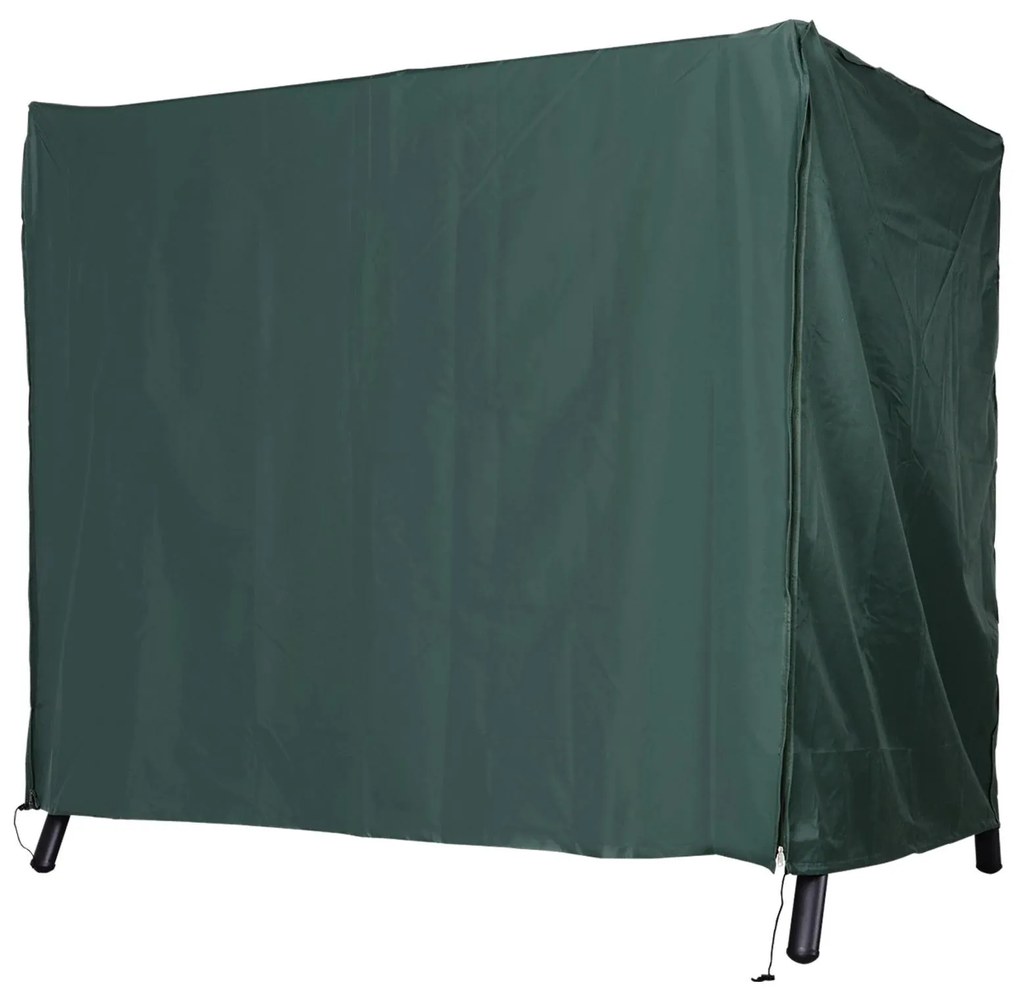 Outsunny Capa para Móveis de Jardim Capa Protetora para Baloiços de Exterior com Zíper 177x114x152cm Verde | Aosom Portugal