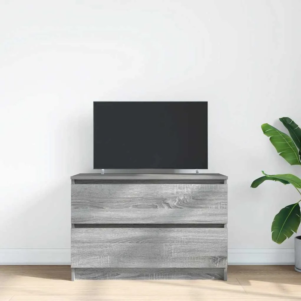 Móvel de TV 80x35x54 cm derivados de madeira cinzento sonoma
