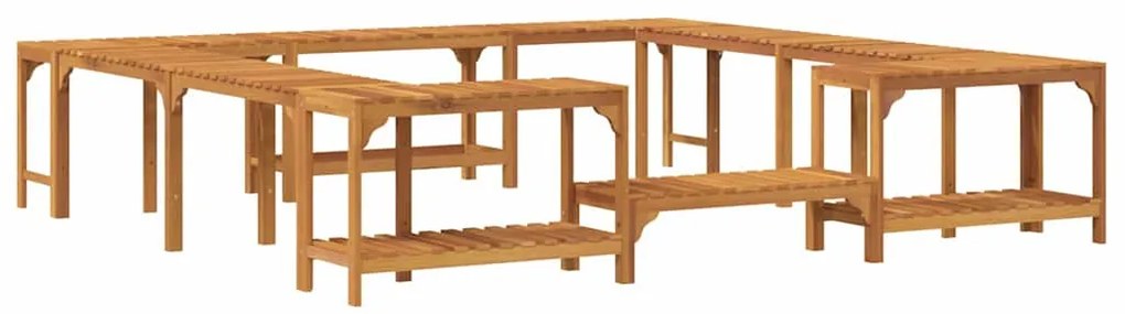 Entorno para Banheira de Hidromassagem Castanho 250 x 250 cm