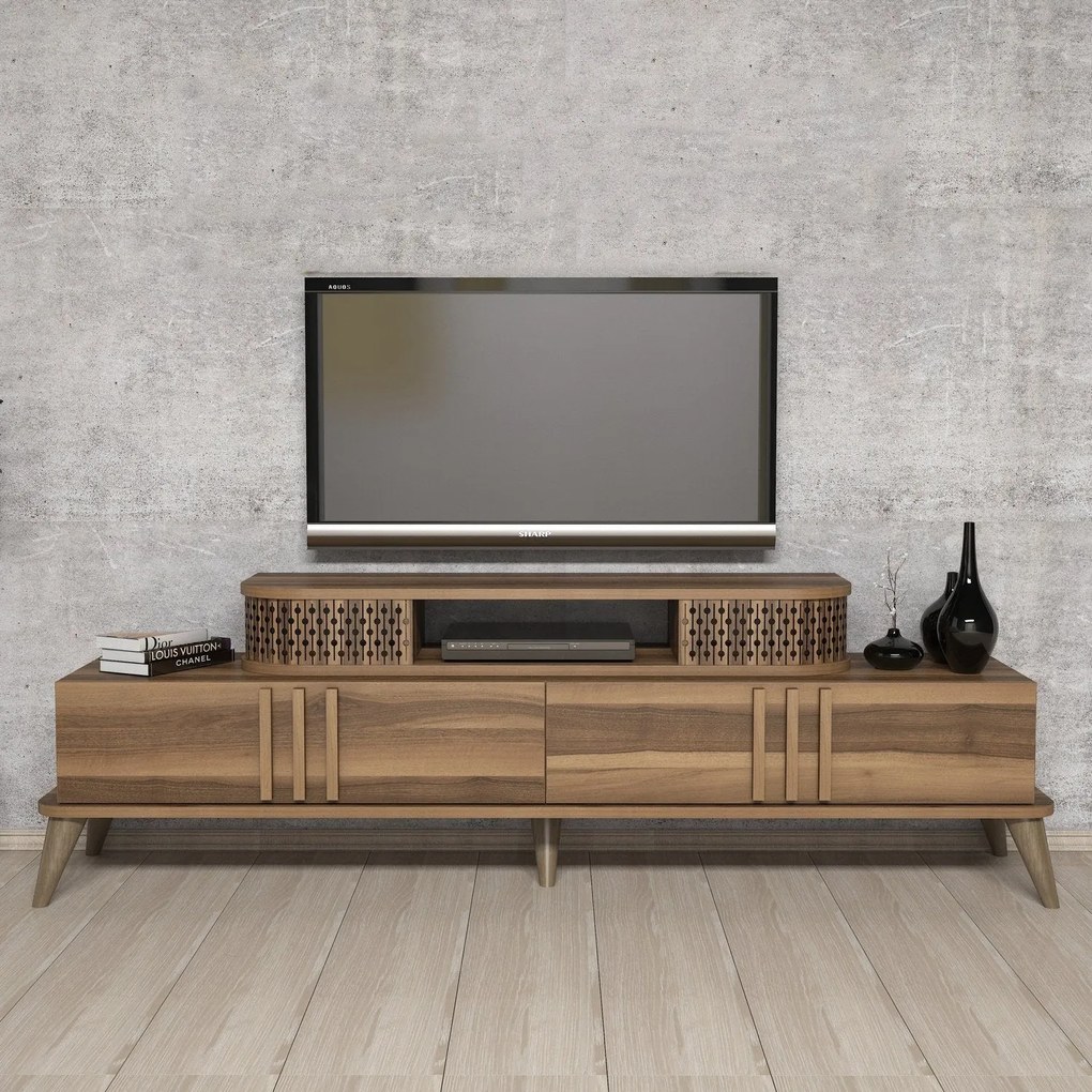 Móvel TV Eylül – Nogueira – 168x39x51 cm