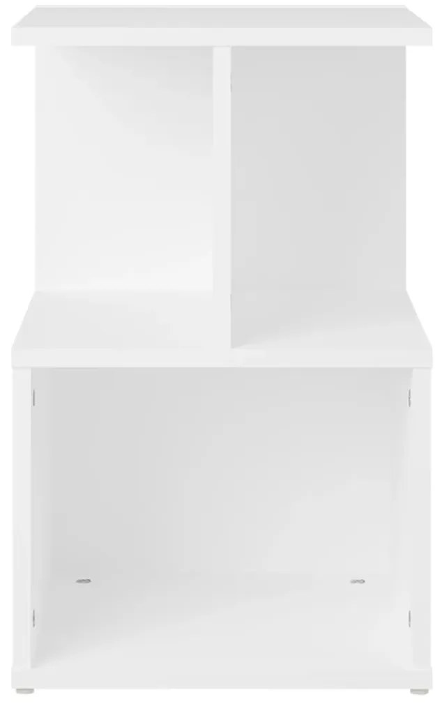 Mesas de cabeceira 2 pcs 35x35x55cm derivados de madeira branco