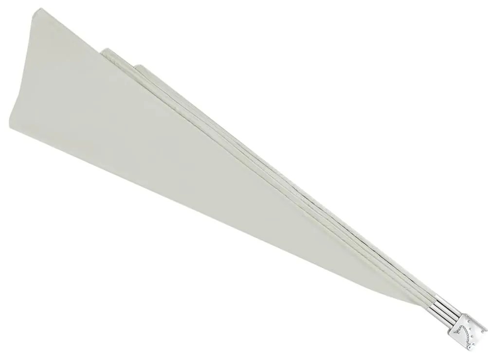 Toldo lateral dobrável para varanda 140x140 cm creme