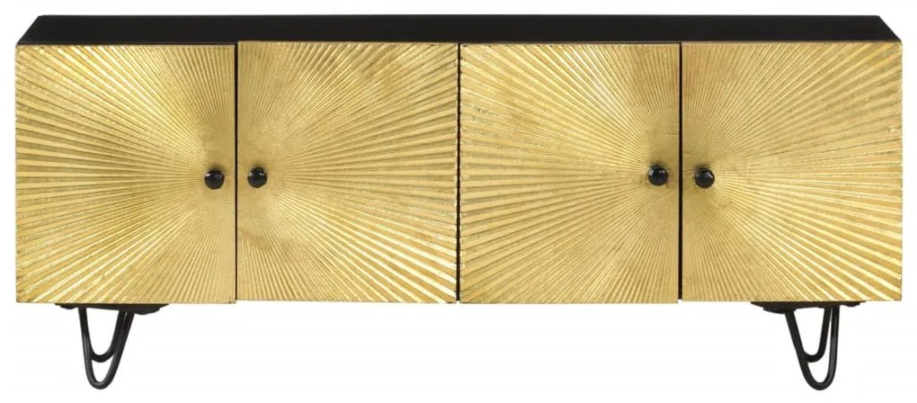 Móvel de TV 110x30x45 cm madeira de mangueira maciça