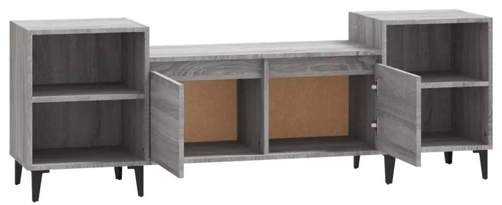 Móvel de TV 160x35x55 cm derivados de madeira cinzento sonoma