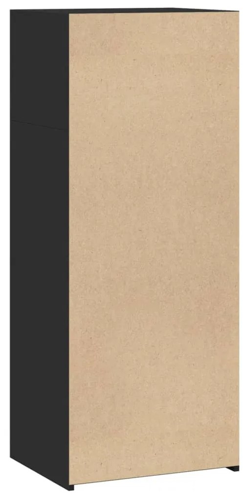 Armário alto 50x41x124 cm derivados de madeira preto