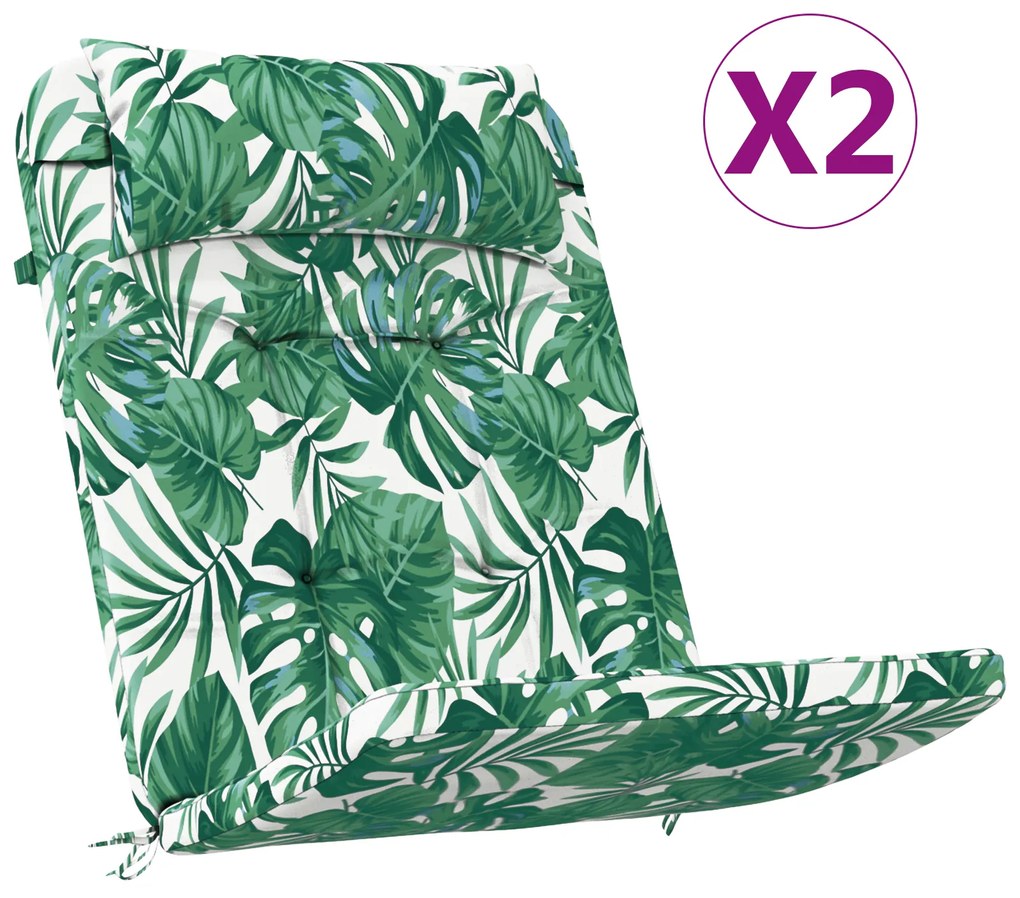 Almofada Tropical com Padrão de Folhas Padrão de Folhas Poliéster