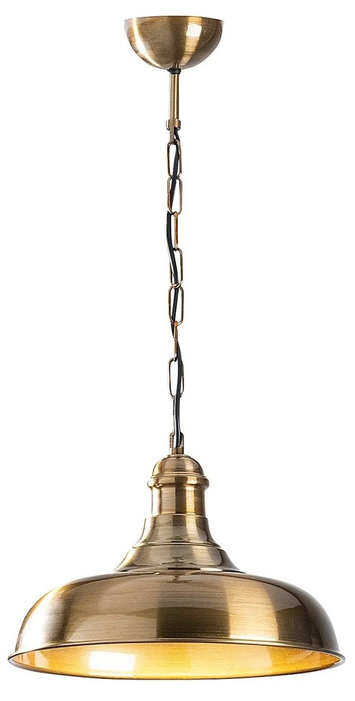 Candeeiro de Teto Berceste – Dourado – 32 x 32 cm