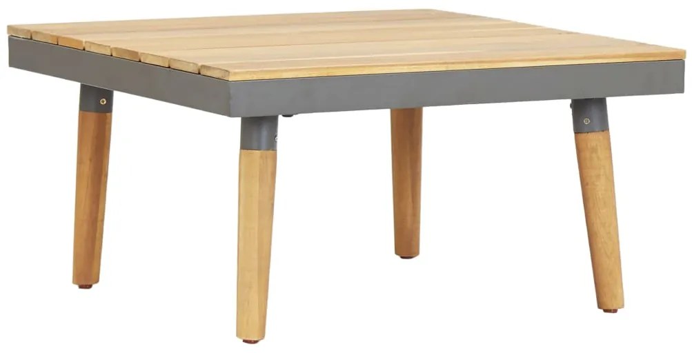 7 lugares conjunto lounge jardim + almofadões acácia castanho