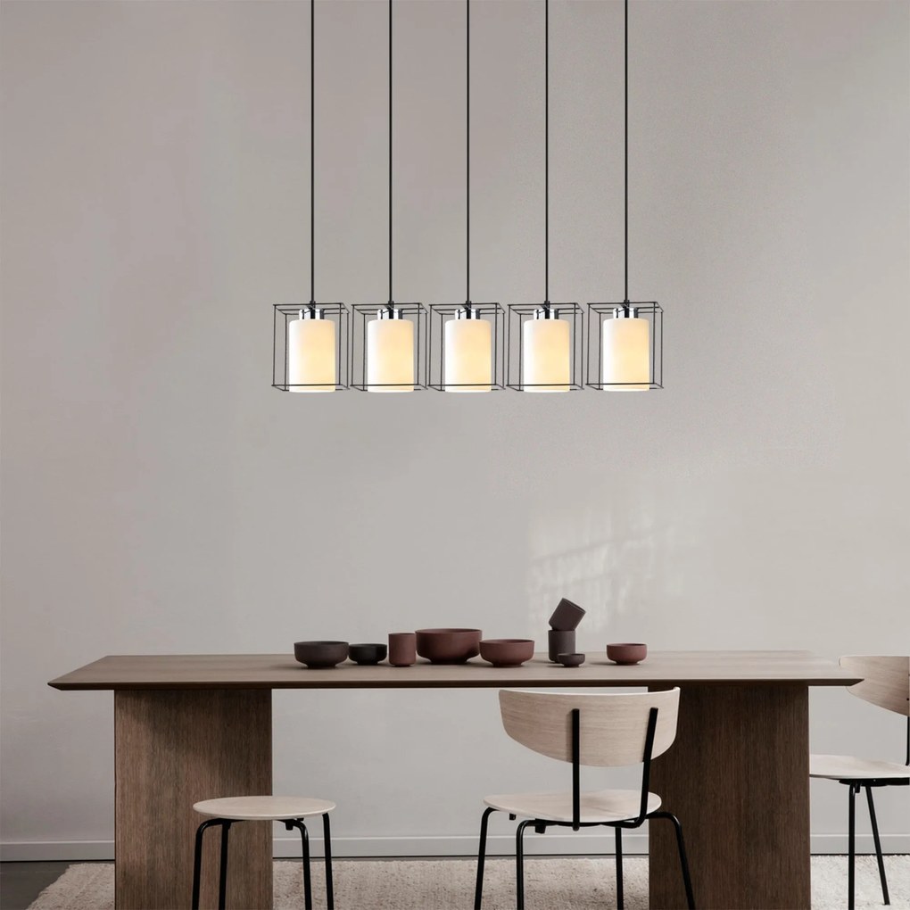 Candeeiro de Teto Swank – Preto – 85 cm de Diâmetro