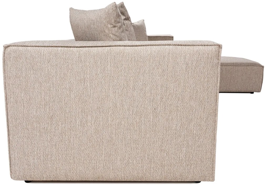 Sofá de Canto Sora – Bege Areia – 350 cm x 65 cm x 190 cm