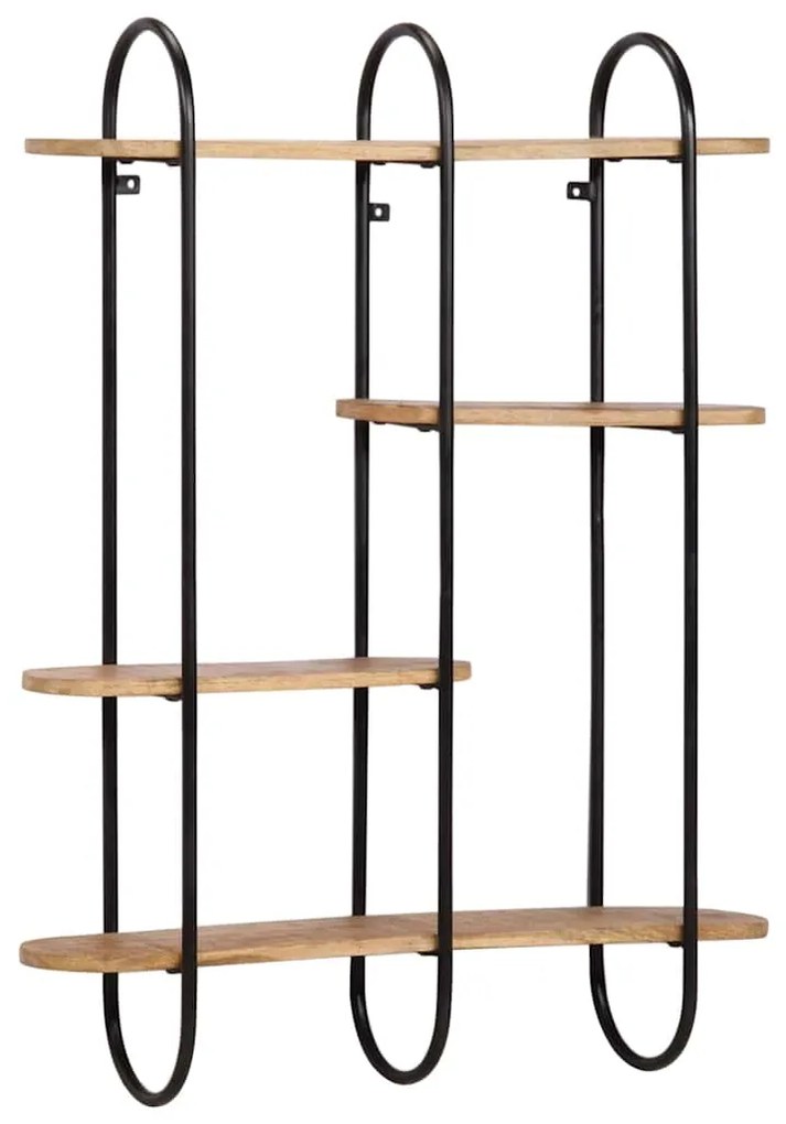 vidaXL Prateleira 90x20x116,5 cm manga de madeira áspera maciça