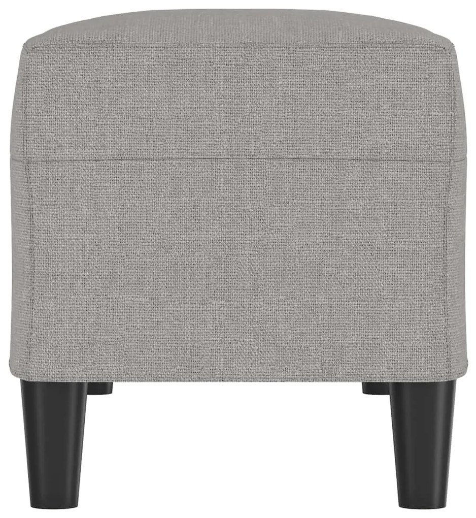 Banco 100x35x41 cm tecido cinza-claro