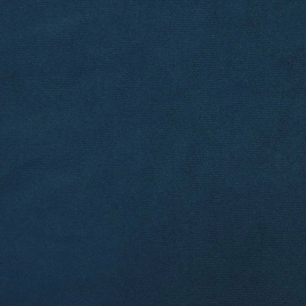 Sofá-cama 2 lugares com duas almofadas veludo azul