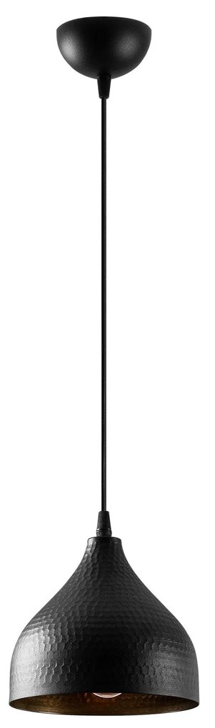 Candeeiro Suspenso Tattoo – Preto – 18 x 18 cm