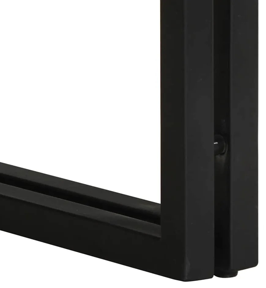 Mesa de centro multicor 80x80x35 cm madeira maciça recuperada
