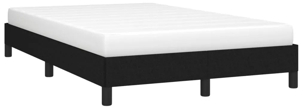 Estrutura de cama sem colchão preto 120x190 cm tecido