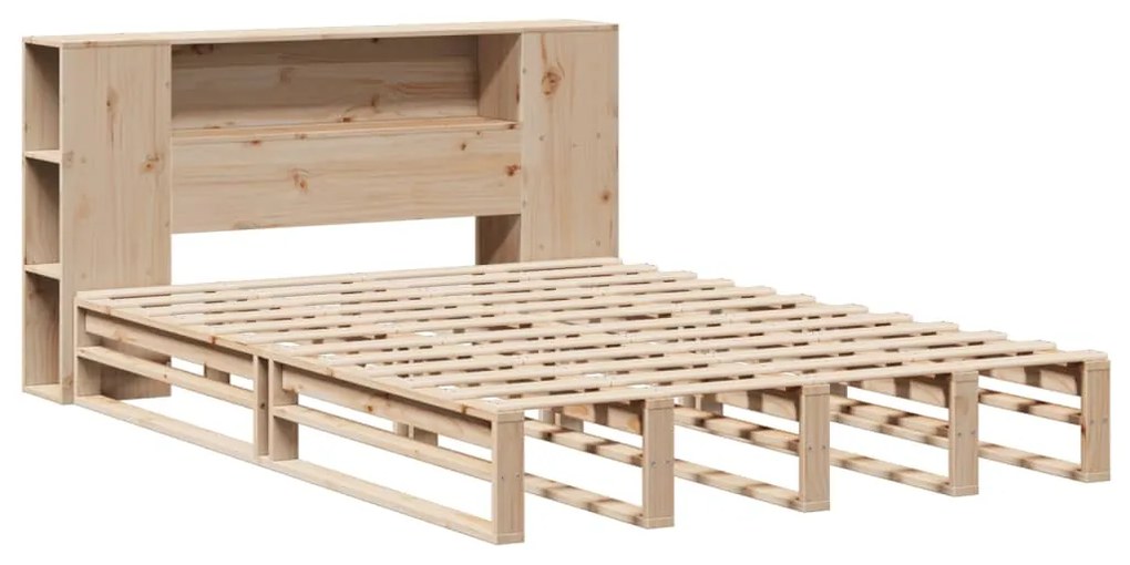 Cama com estante sem colchão 120x190 cm madeira maciça