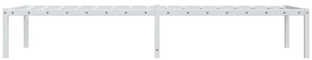 Estrutura de cama 75x190 cm metal branco