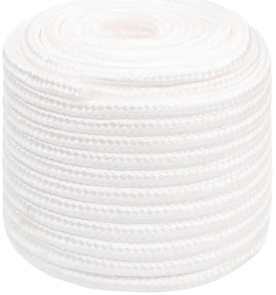 Corda de barco 16 mm 100 m polipropileno branco completo