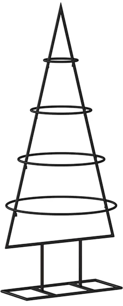 Árvore de Natal para decoração 60 cm metal preto