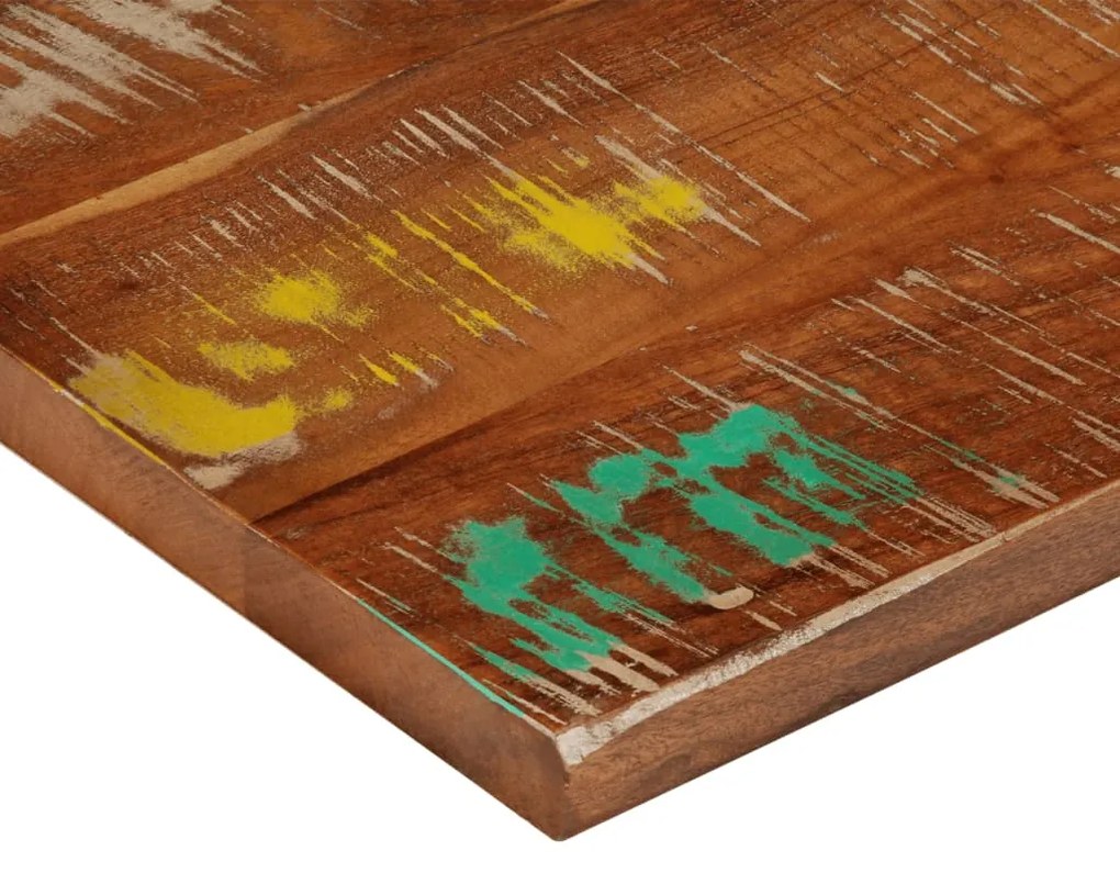 Tampo de mesa quadrado 60x60x1,5 cm madeira recuperada maciça