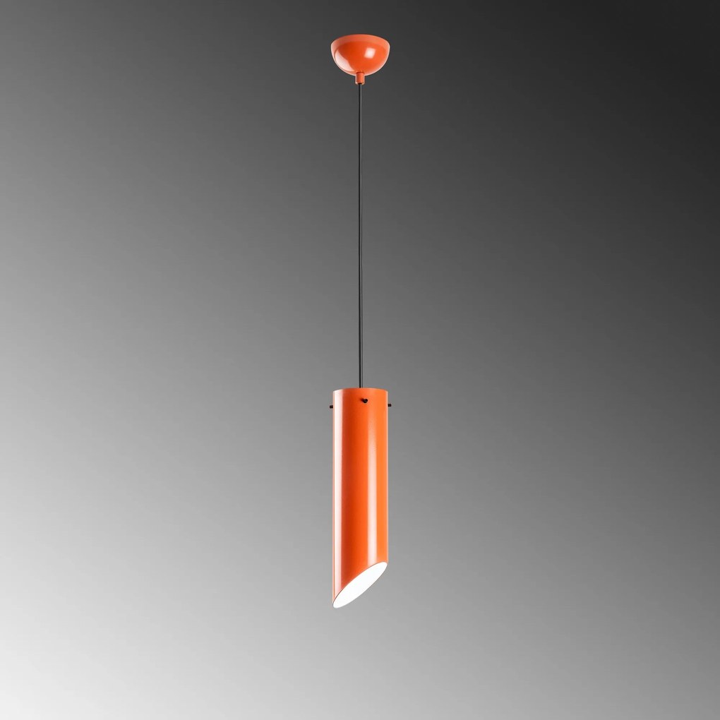 Candeeiro de Teto Kesikboru – Laranja – Ø8 h:28 cm