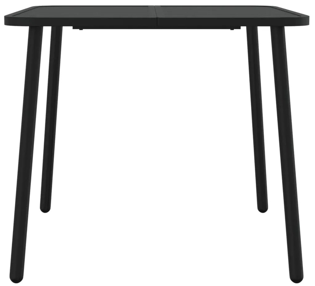 Mesa de jardim 80x80x71 cm aço antracite
