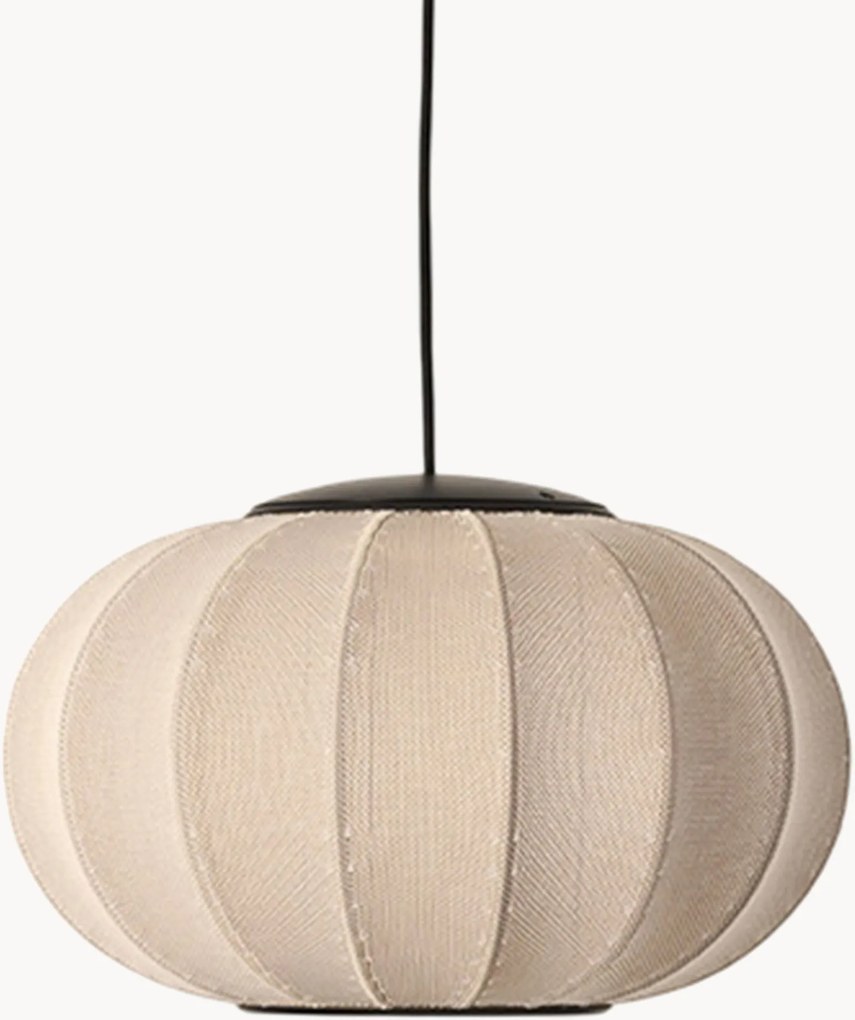 Candeeiro suspenso LED artesanal Knit-Wit