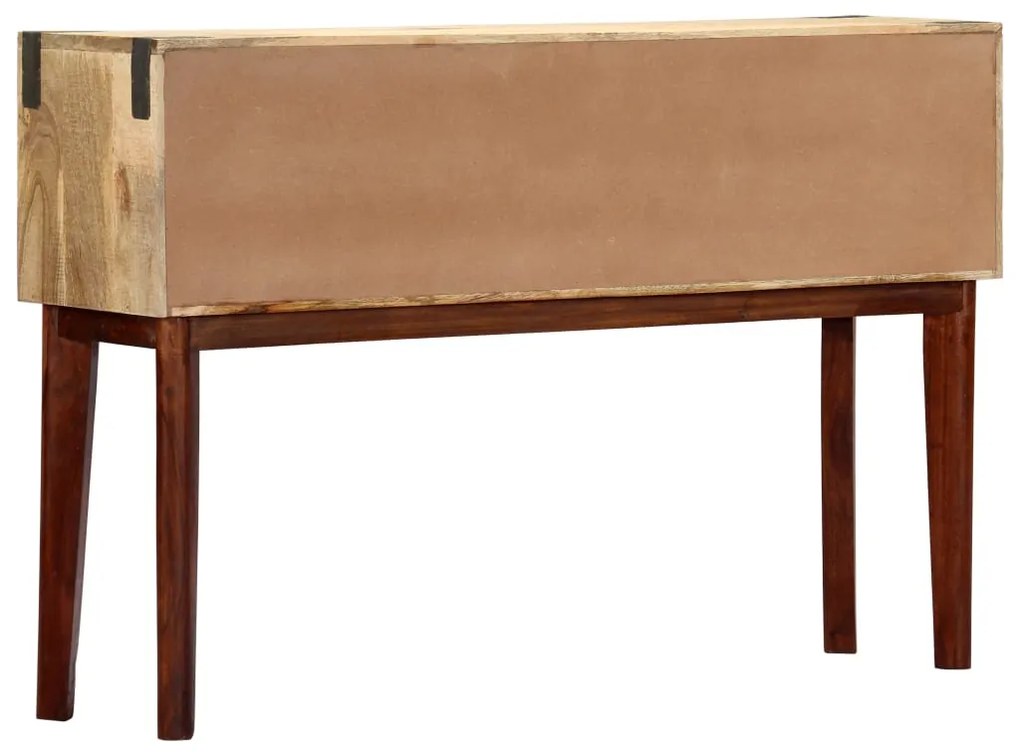 Mesa consola 115x30x76 cm madeira de mangueira áspera maciça