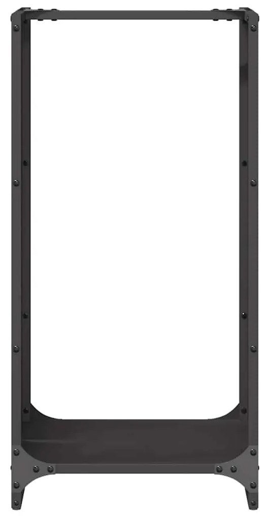 Suporte para lenha 40x30x80 cm aço laminado a frio preto