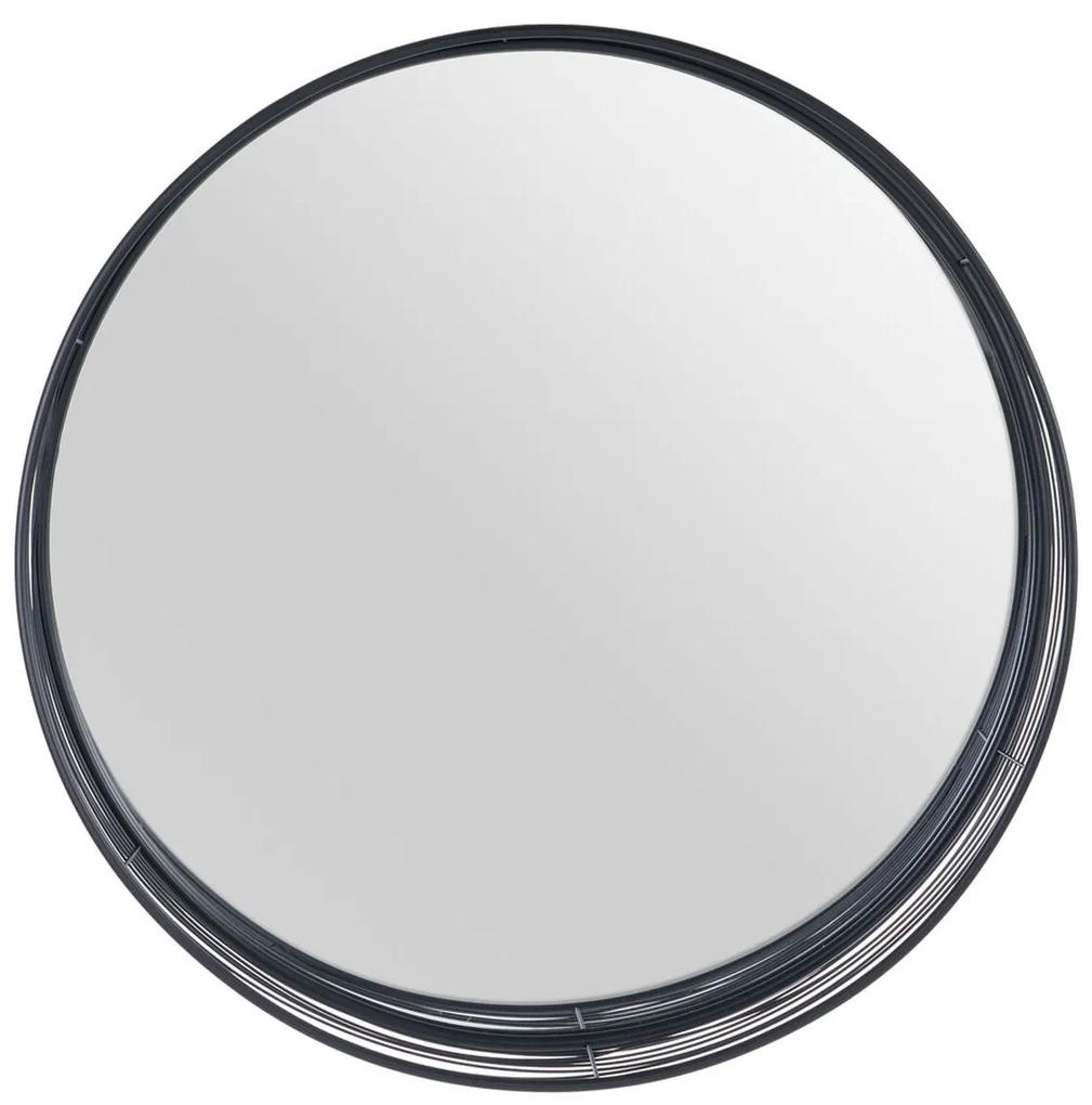 Espelho de Parede 81 X 15,5 X 81 cm Preto Metal