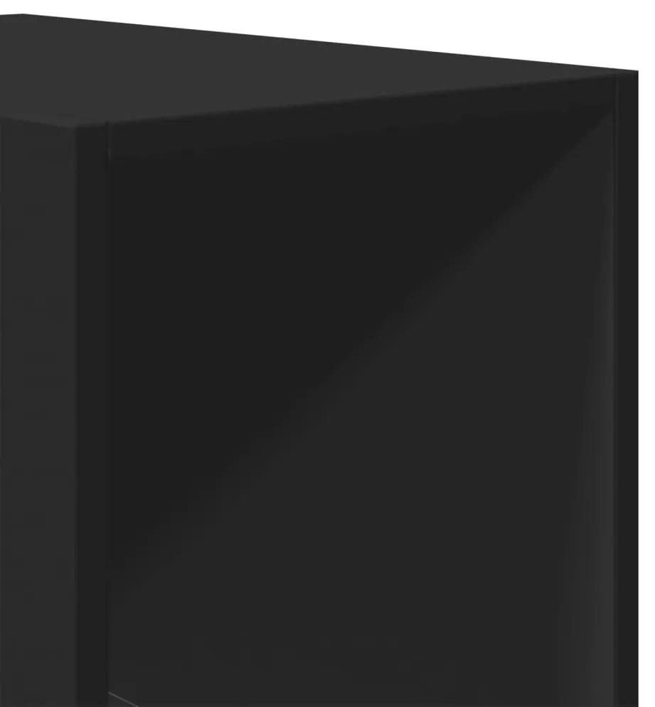 Roupeiro 30x50x200 cm derivados de madeira preto