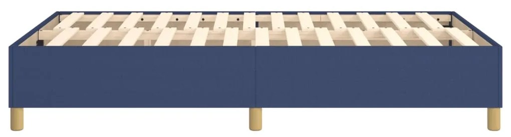 Estrutura de cama sem colchão 120x200 cm tecido azul