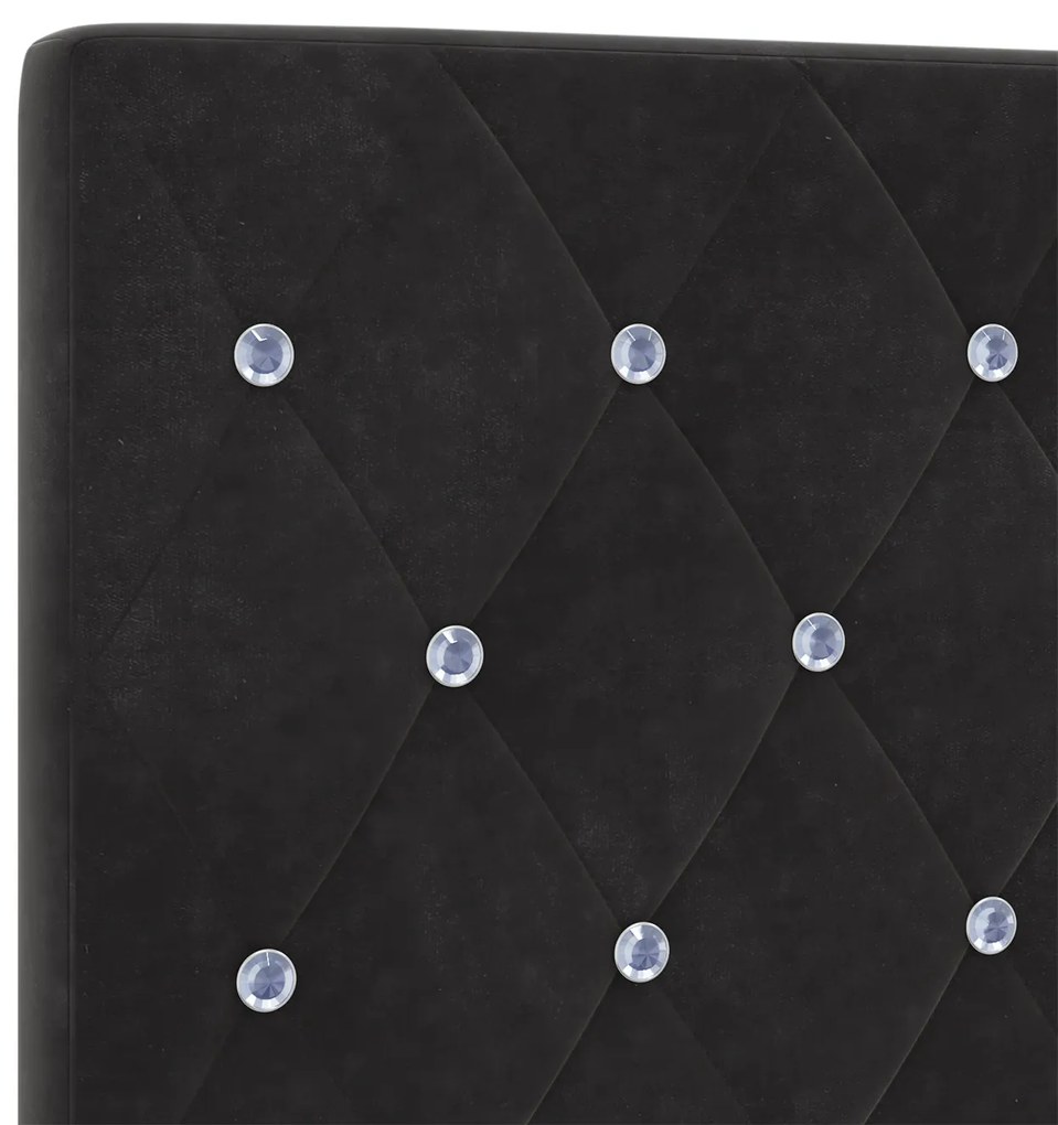 Cama vidaXL Preta 120x200 cm Veludo