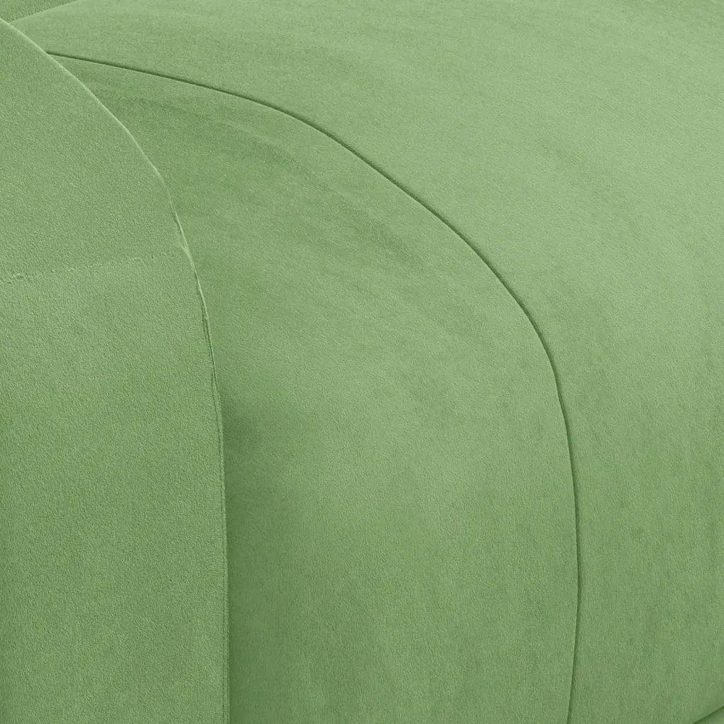 Poltrona elevatória de massagens veludo verde-claro
