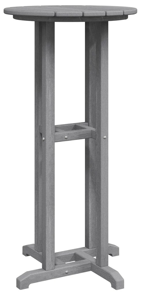 Mesa de Bar Cinzento-claro 55x55x107 cm HDPE