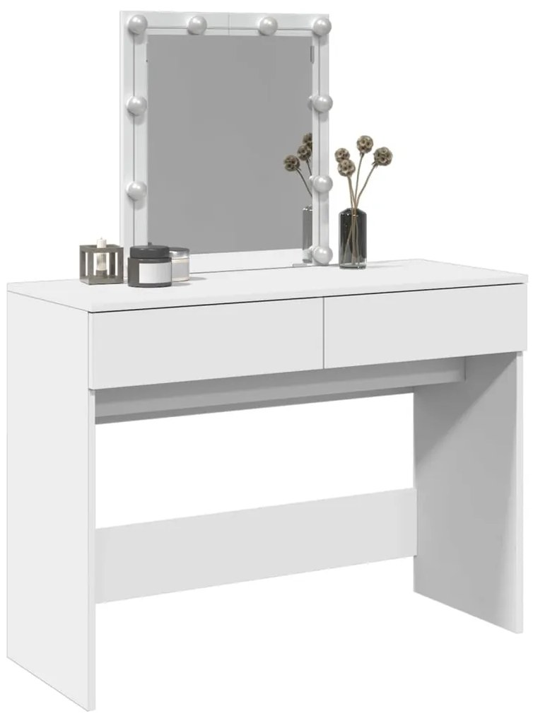 Toucador com LEDs 100x40x130 cm branco