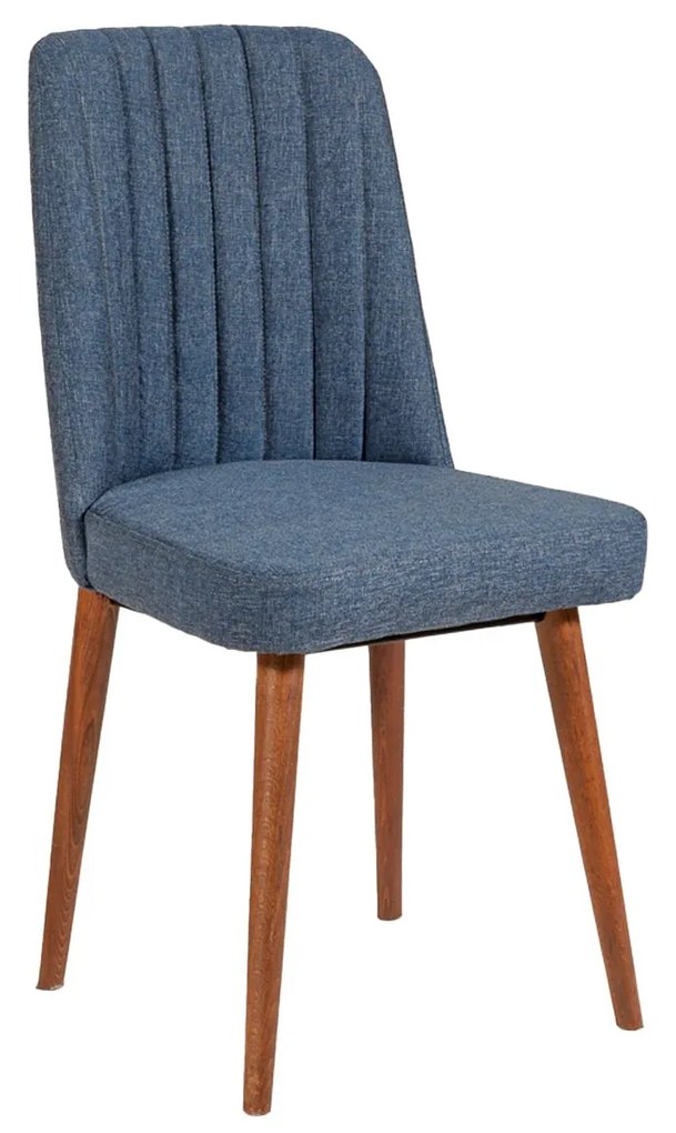 Cadeira Vina – Nogueira Azul Escuro – 47x89x46 cm
