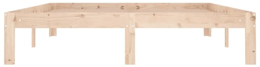 Estrutura de cama 140x190 cm pinho maciço