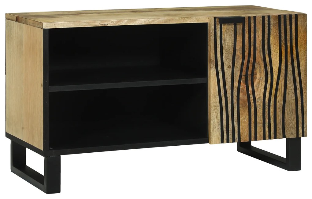 vidaXL Armário de TV - 80x31,5x46 cm em Madeira de Mangueira e Madeira de Engenharia