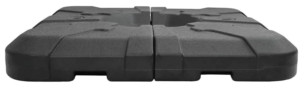 Conjunto de Base de Guarda-chuva de 2 Peças: 110 kg de Areia ou 70 kg