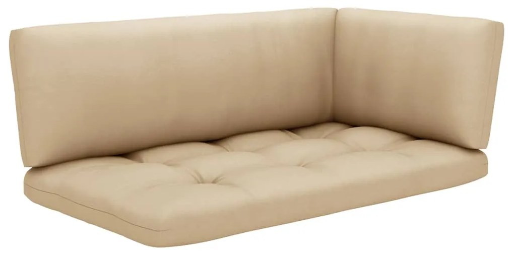 6 pcs conj. lounge paletes c/ almofadões pinho impregnado cinza