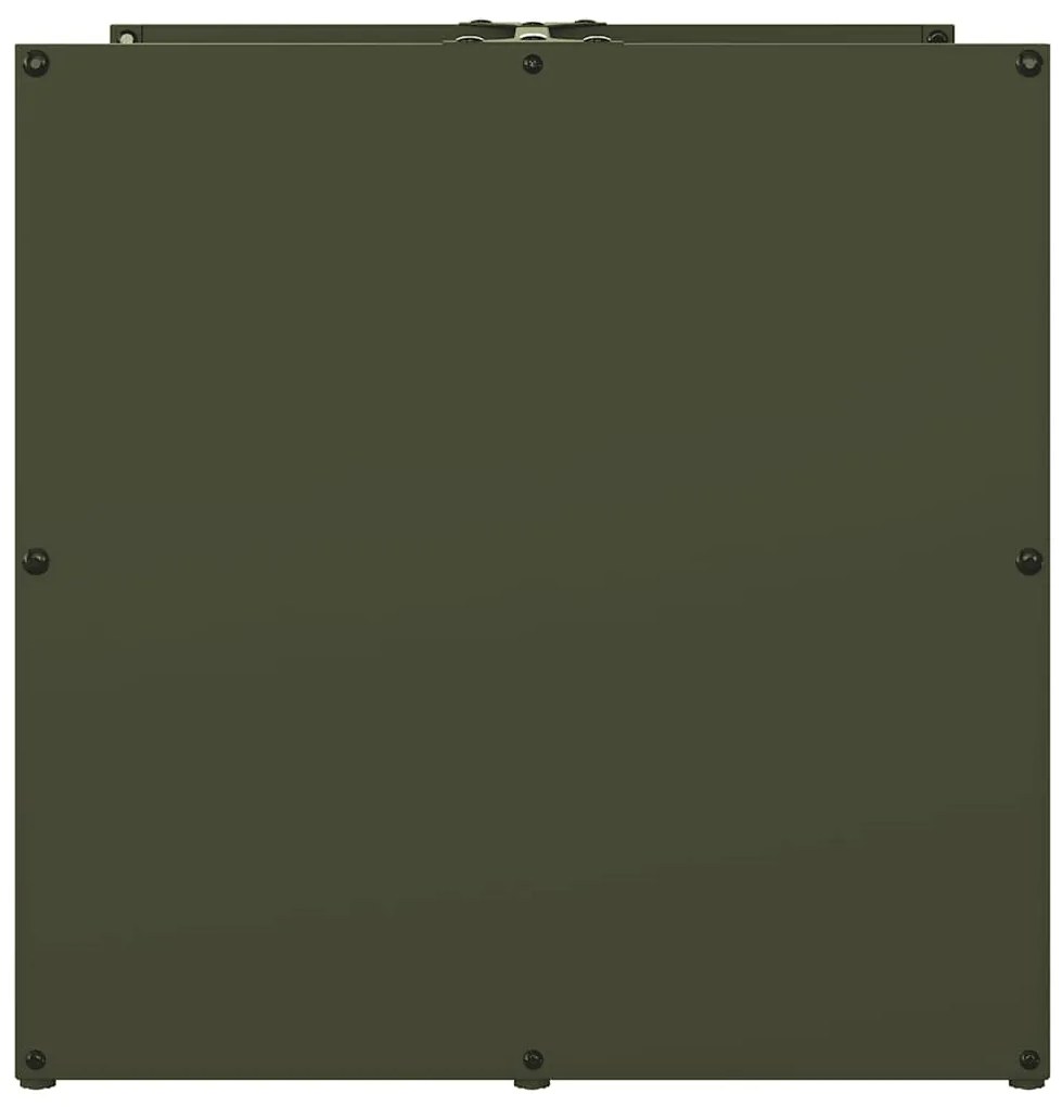 Suporte para lenha aço laminado a frio verde azeitona