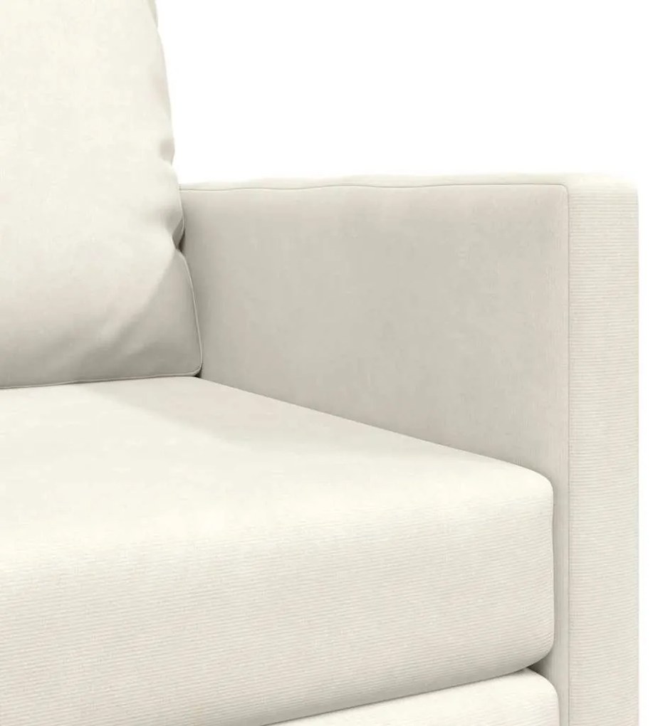 Sofá-cama 2-em-1 Creme 74x77x81 cm Veludo