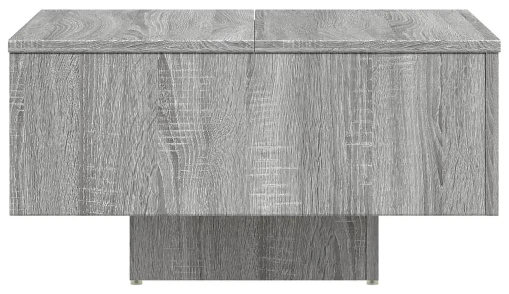 Mesa de centro 60x60x31,5 cm derivados de madeira cinza sonoma
