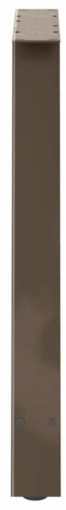 Pés de mesa de jantar em formato A, 2 peças, 80x (72-73) cm, aço